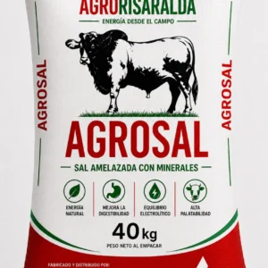 Agrosal, sal amelazada con minerales AgroRisaralda, bulto de 40 kg